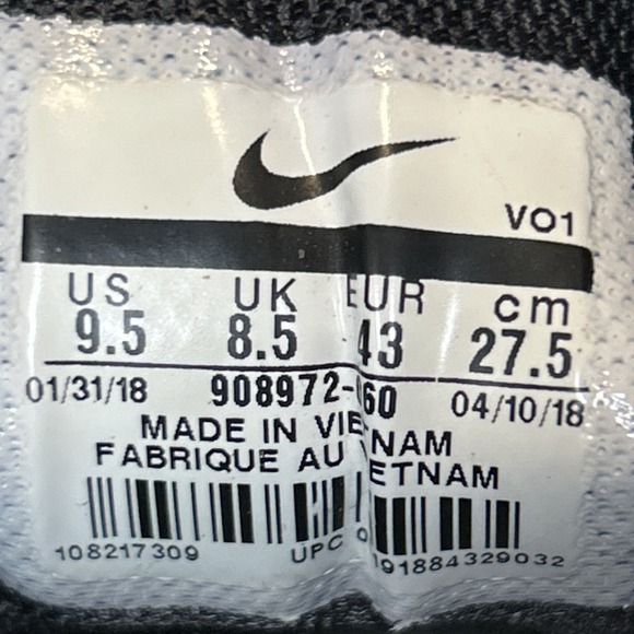 Nike Mamba Rage Black Crimson Men 9.5 Kobe Bryant Basketball Sneakers 908972-060 - Picture 7 of 8